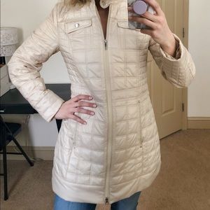Laundry by Shelli Segal: Quilted cream jacket